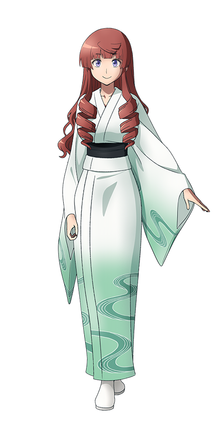 Illustration officielle en pied de Chiyo pour l’anime MURCIÉLAGO